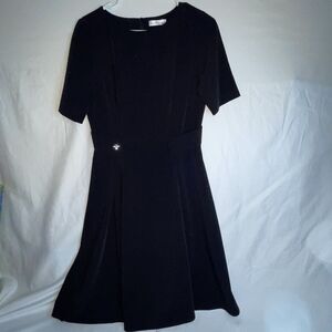 CHRISTIAN DIOR 2018 D UNIFORM Work One-piece A line Dress Black US Size 6